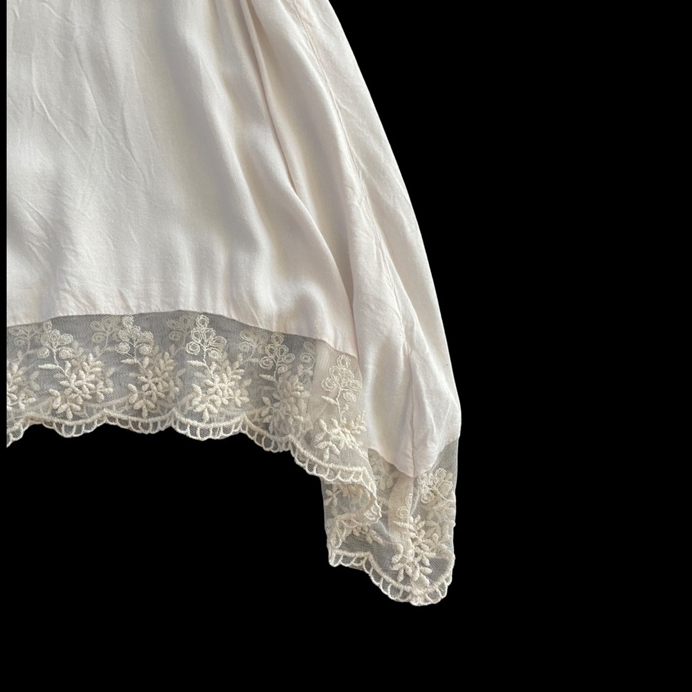 American Eagle Flowy Tank Top with Lace Trim - Picture 5 of 8